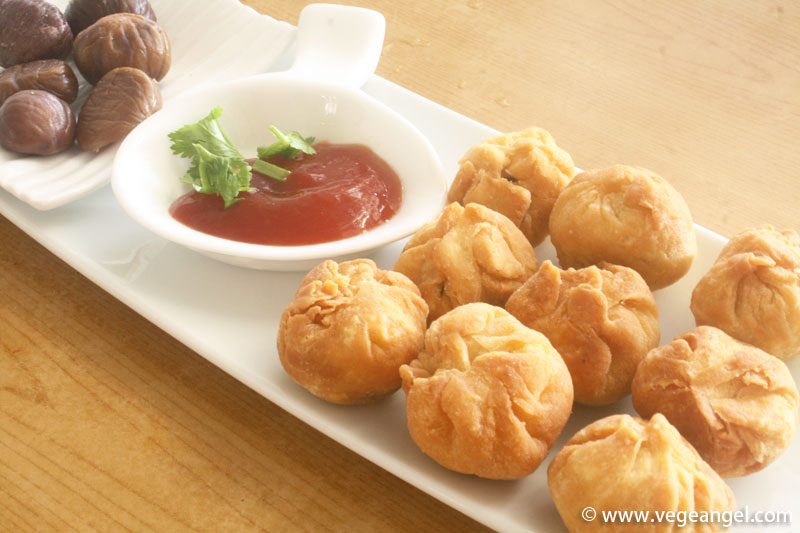 Vegan Recipe: Fried Chestnut Dumplings