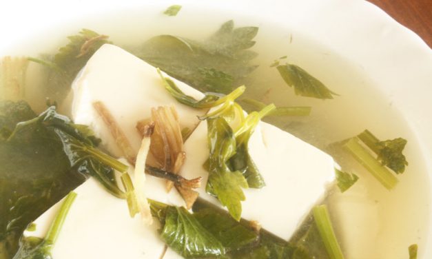 Vegan Recipe: Parsley, Tofu and Organic Miso Soup